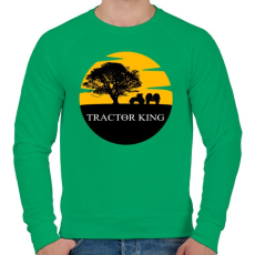 PRINTFASHION TRACTOR KING - Férfi pulóver - Zöld