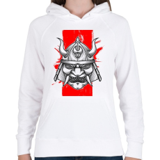 PRINTFASHION Tradicional facemask - Női kapucnis pulóver - Fehér