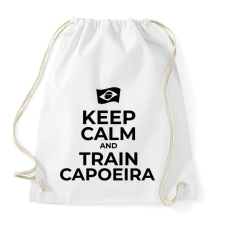 PRINTFASHION TRAIN CAPOEIRA 3 - Sportzsák, Tornazsák - Fehér tornazsák