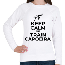 PRINTFASHION TRAIN CAPOEIRA - Női pulóver - Fehér női pulóver, kardigán