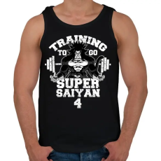 PRINTFASHION Training to go super saiyan 4 - Férfi atléta - Fekete
