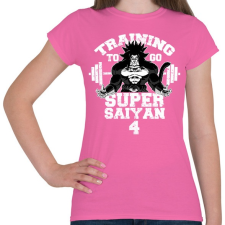 PRINTFASHION Training to go super saiyan 4 - Női póló - Rózsaszín női póló