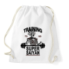 PRINTFASHION Training To Go Super Saiyan - Sportzsák, Tornazsák - Fehér