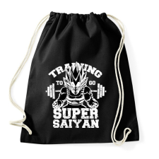 PRINTFASHION Training to super saiyan - Sportzsák, Tornazsák - Fekete tornazsák