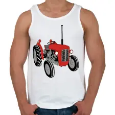 PRINTFASHION Traktor  - Férfi atléta - Fehér atléta, trikó