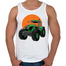 PRINTFASHION Traktor - Férfi atléta - Fehér atléta, trikó