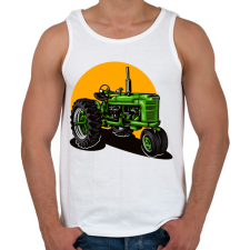 PRINTFASHION traktor - Férfi atléta - Fehér atléta, trikó