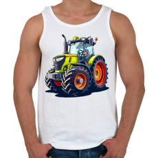 PRINTFASHION Traktor  - Férfi atléta - Fehér