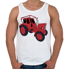 PRINTFASHION Traktor - Férfi atléta - Fehér atléta, trikó