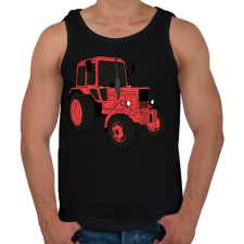 PRINTFASHION traktor  - Férfi atléta - Fekete atléta, trikó