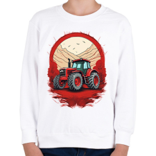 PRINTFASHION Traktor - Gyerek pulóver - Fehér gyerek pulóver, kardigán