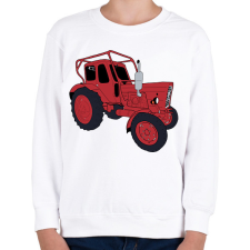 PRINTFASHION Traktor  - Gyerek pulóver - Fehér gyerek pulóver, kardigán