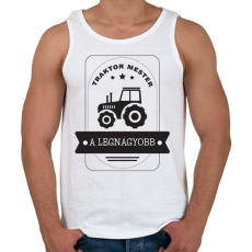PRINTFASHION Traktor mester - A legnagyobb - Férfi atléta - Fehér
