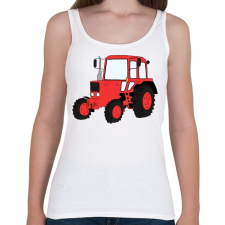 PRINTFASHION Traktor - Női atléta - Fehér női trikó