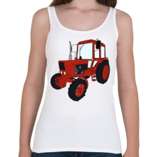 PRINTFASHION Traktor - Női atléta - Fehér női trikó