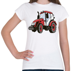 PRINTFASHION Traktor - Női póló - Fehér