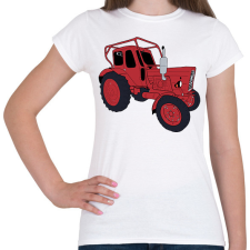 PRINTFASHION Traktor  - Női póló - Fehér női póló