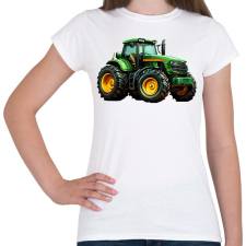 PRINTFASHION Traktor - Női póló - Fehér női póló