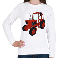 PRINTFASHION Traktor - Női pulóver - Fehér