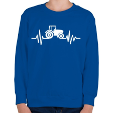 PRINTFASHION Traktor pulzus - Gyerek pulóver - Királykék gyerek pulóver, kardigán