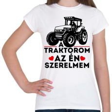 PRINTFASHION Traktor szerelem - Női póló - Fehér