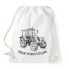 PRINTFASHION Traktorológus - Sportzsák, Tornazsák - Fehér