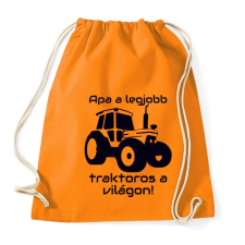 PRINTFASHION Traktoros Apa - Sportzsák, Tornazsák - Narancssárga tornazsák