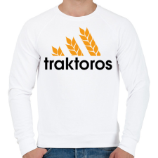 PRINTFASHION Traktoros márkaparódia - Férfi pulóver - Fehér férfi pulóver, kardigán