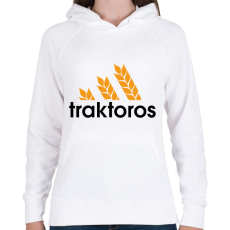 PRINTFASHION Traktoros márkaparódia - Női kapucnis pulóver - Fehér