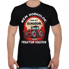 PRINTFASHION Traktoros minta - Férfi póló - Fekete