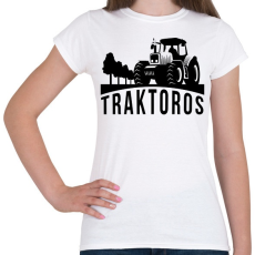 PRINTFASHION Traktoros - Női póló - Fehér