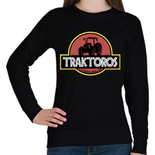 PRINTFASHION Traktoros - Női pulóver - Fekete női pulóver, kardigán