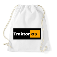 PRINTFASHION Traktoros pornhub - Sportzsák, Tornazsák - Fehér tornazsák