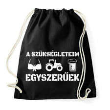 PRINTFASHION Traktoros szükségletek - Sportzsák, Tornazsák - Fekete tornazsák