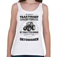 PRINTFASHION TRAKTOROS SZÜLINAP - Október - Női atléta - Fehér