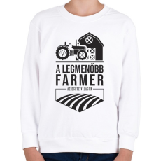 PRINTFASHION Traktorosoké a világ - Gyerek pulóver - Fehér