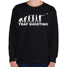 PRINTFASHION Trap lövészet - Gyerek pulóver - Fekete gyerek pulóver, kardigán