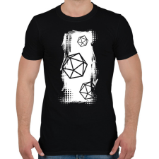PRINTFASHION Trash polka D20 (fehér) - Férfi póló - Fekete férfi póló