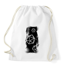 PRINTFASHION Trash polka D20 (fekete) - Sportzsák, Tornazsák - Fehér tornazsák