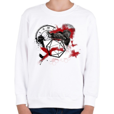 PRINTFASHION Trash polka D20 - Gyerek pulóver - Fehér gyerek pulóver, kardigán
