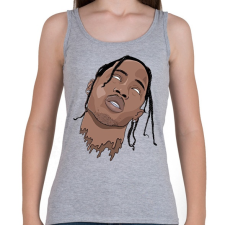 PRINTFASHION Travis Scott önkívület - Női atléta - Sport szürke női trikó