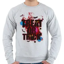 PRINTFASHION Treat or Trick - Férfi pulóver - Sport szürke férfi pulóver, kardigán