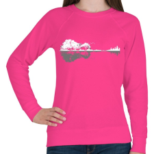 PRINTFASHION Treecity life - Női pulóver - Fukszia női pulóver, kardigán