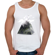 PRINTFASHION Triangle - Férfi atléta - Fehér