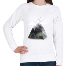 PRINTFASHION Triangle - Női pulóver - Fehér