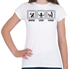 PRINTFASHION Triatlon  - Női póló - Fehér