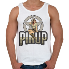 PRINTFASHION Tribute - Férfi atléta - Fehér atléta, trikó