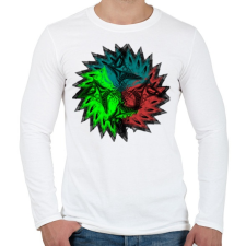 PRINTFASHION trio mandala - Férfi hosszú ujjú póló - Fehér férfi póló