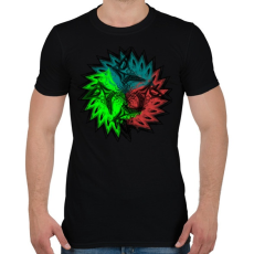 PRINTFASHION trio mandala - Férfi póló - Fekete