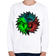PRINTFASHION trio mandala - Gyerek pulóver - Fehér gyerek pulóver, kardigán